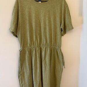 Olive Green Casual Dress